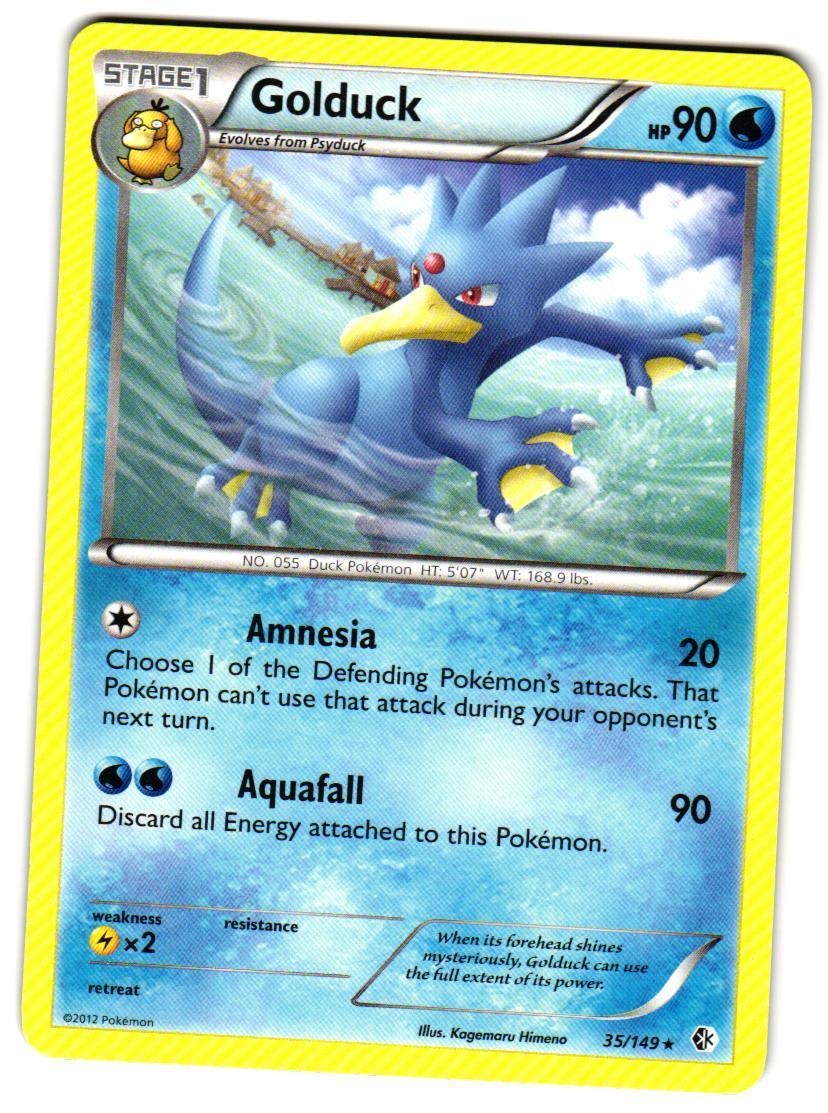Pokemon Boundaries Crossed Golduck (35) #35/149 Rare Lightly