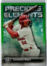 2023 Bowman Platinum JONATHAN MEJIA #PE-10 Precious Elements Green /99 CARDINALS