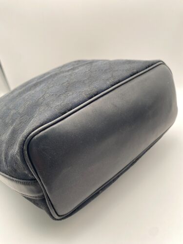 GUCCI GG Shoulder Bag Hobo Black Authentic From Japan - Picture 4 of 19