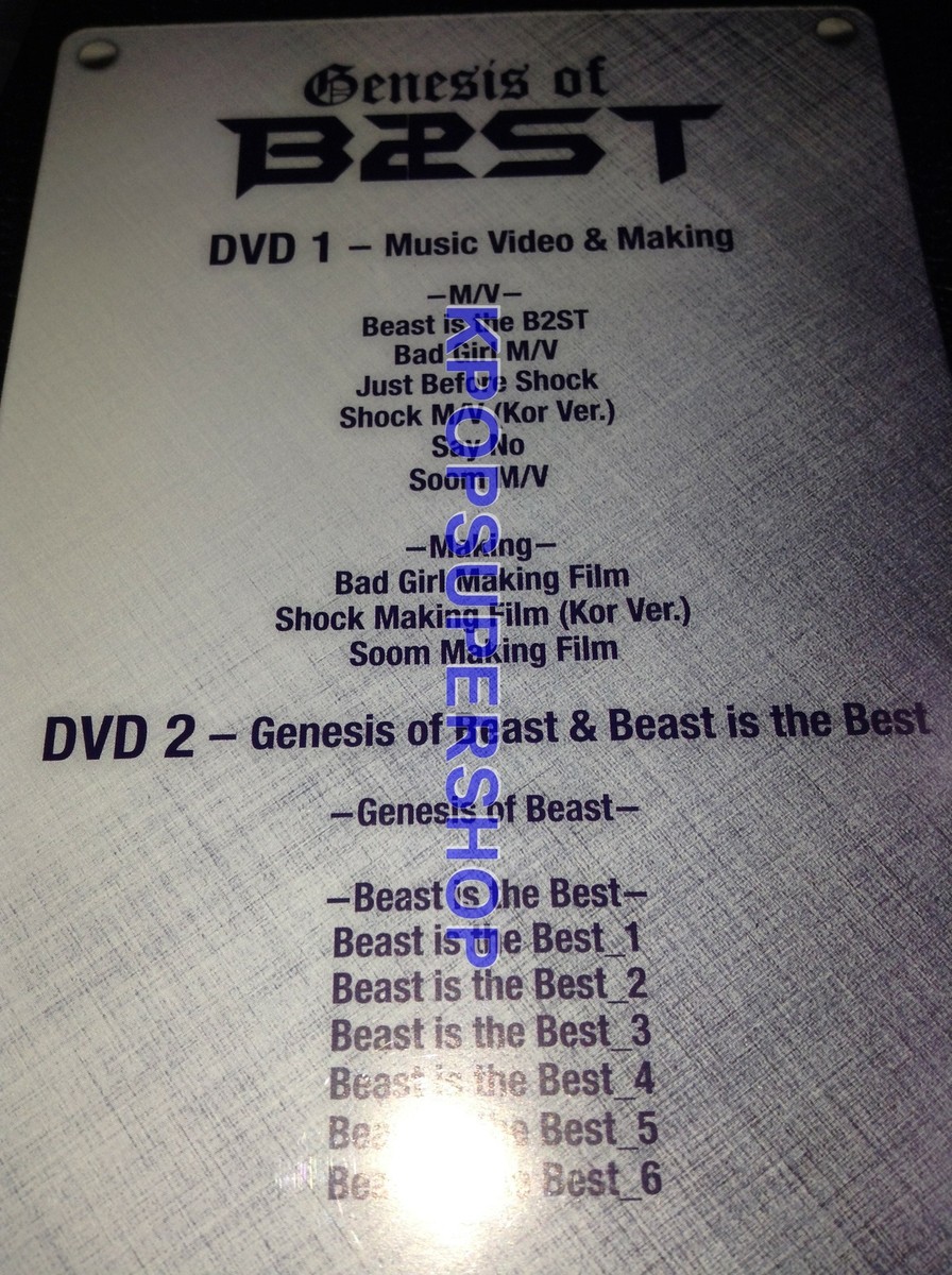 BEAST Genesis of B2ST 2 DVD Korea Version B2ST Rare Highlight