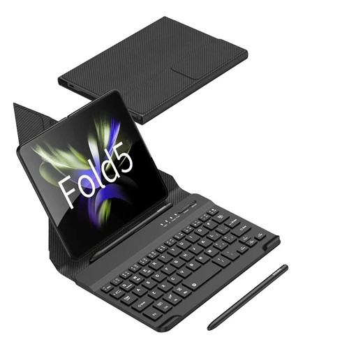 for Samsung Galaxy Z Fold 6 5 4 3 2 Portable bluetooth Keyboard Leather case Pen - Picture 5 of 21