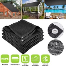 60 UV Sunblock Shade Cloth for Garden Plant Cover Black Greenhouse Patio US