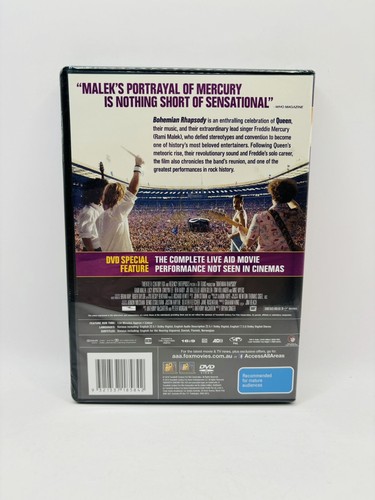 Bohemian Rhapsody DVD | Region 4 | Brand New Sealed | Sent Tracked Post - Picture 2 of 4