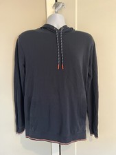 Ted Baker Men s M Dressed to Chill Lightweight Hoodie Sweatshirt Navy Blue