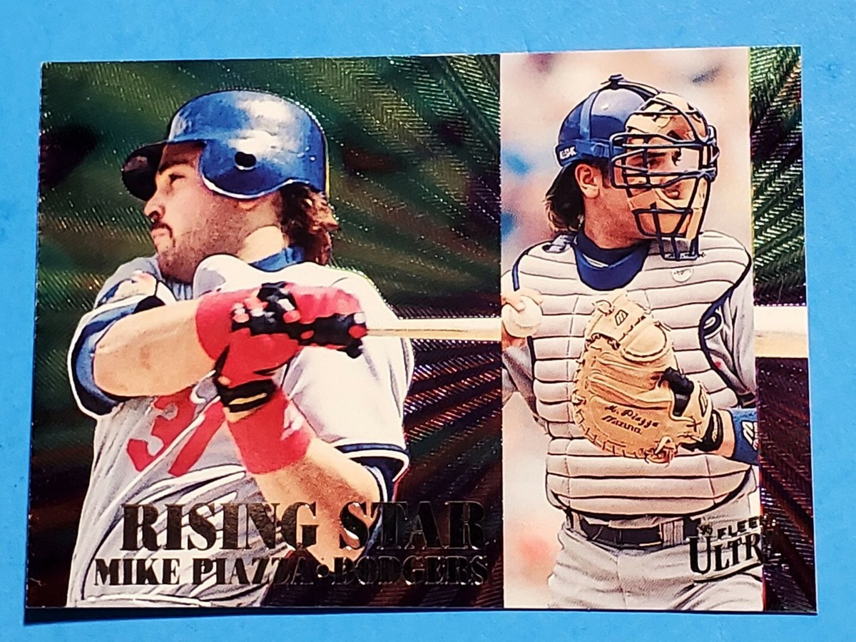MIKE PIAZZA 1995 Fleer Ultra RISING STAR Insert Card #8 of 9