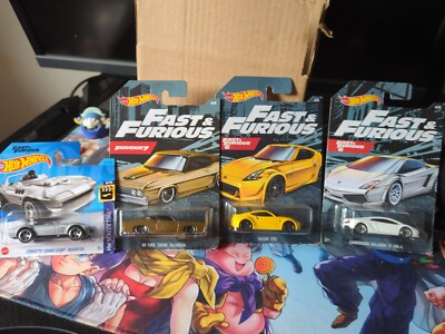 Fast and Furious heiße Räder vier Autos, Nissan, Turin, Corvette, Lamborghini 