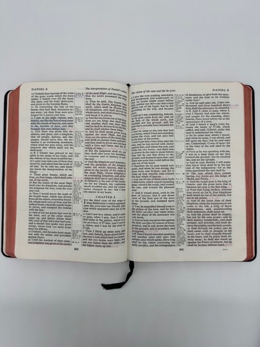Set of 2 Holy Bibles Old New Testaments Levant Morocco Oxford Cambridge Vintage - Picture 8 of 13
