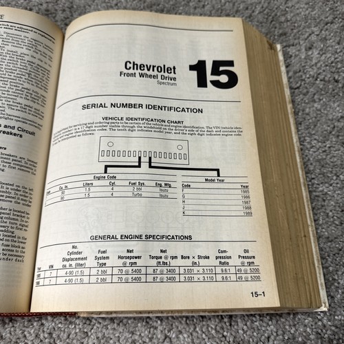 Chilton's Auto Repair Manual 1982-1989 US American Cars Part #7834 - Picture 6 of 7