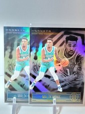 MALIK MONK 2020-21 Panini Illusions Emerald Parallel № 72 + Base Hornets 