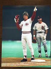 Steve Garvey Signed Autograph Only 16 x 20 #4192 Pete Rose Hit Photo Lot of 23