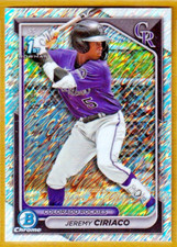 2024 Bowman Chrome Prospects Shimmer Refractors #BCP165 Jeremy Ciriaco