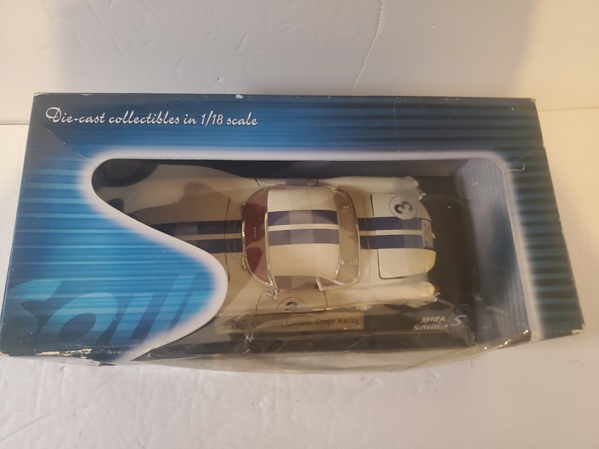 自動車 MIRA Solido Chevrolet Corvette coupe Mira Solido 1:18 Die Cast Metal Car 1955 Chevrolet Corvette