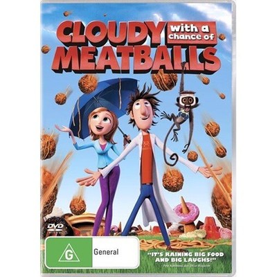 Cloudy with a Chance of Meatballs (DVD, 2009) PAL Region 4 [BRAND NEW / SEALED]
