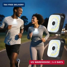 2 Pack Running Lights for Runners-Rechargeable Clip on Flashlight, Walking Light