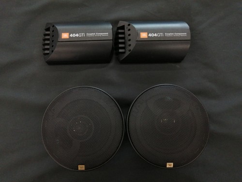 JBL 404GTi 4 inch Coaxial Car Speaker Pair with Crossover Networks 4 Ohm Tested