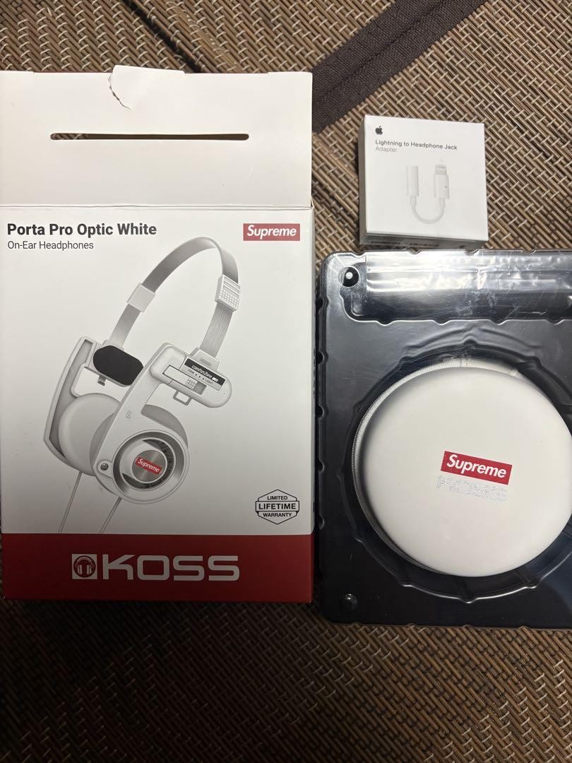 KOSS Porta Pro Supreme White On-Ear Headphones with Case