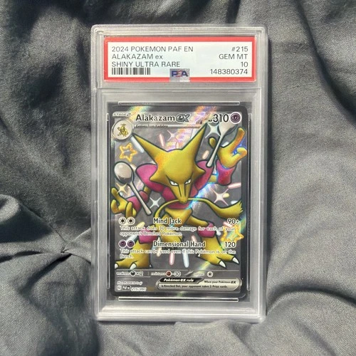 2024 POKEMON PAF EN-PALDEAN FATES SHINY ULTRA RARE #215 ALAKAZAM EX PSA 10