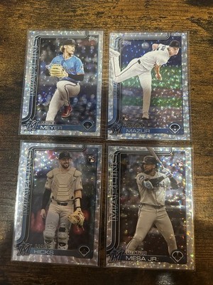 2025 Topps Superbox Silver Foil Marlins - Meyer, Mazur,Hicks & Mesa Jr.