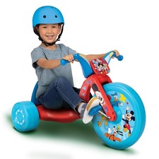 15" Mickey Mouse Ride-On Tricycle Bike with Big Wheel, Ages 3, 15" Front Wheel