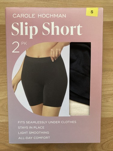Carole Hochman Women's Slip Shorts 2 PK / S All Day Comfort