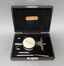 Starrett No. 644 Dial Indicator Depth Gage w/ Case