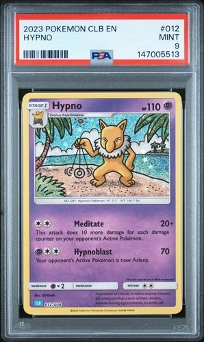 2023 POKEMON CLB-CLASSIC BLASTOISE & SUICUNE EX DECK #012 HYPNO PSA 9