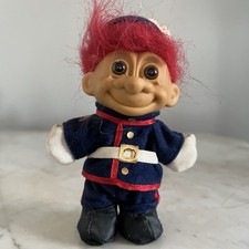 Vintage Russ US MARINES Troll Doll, 5  Troll UNITED STATES MARINE TROLL