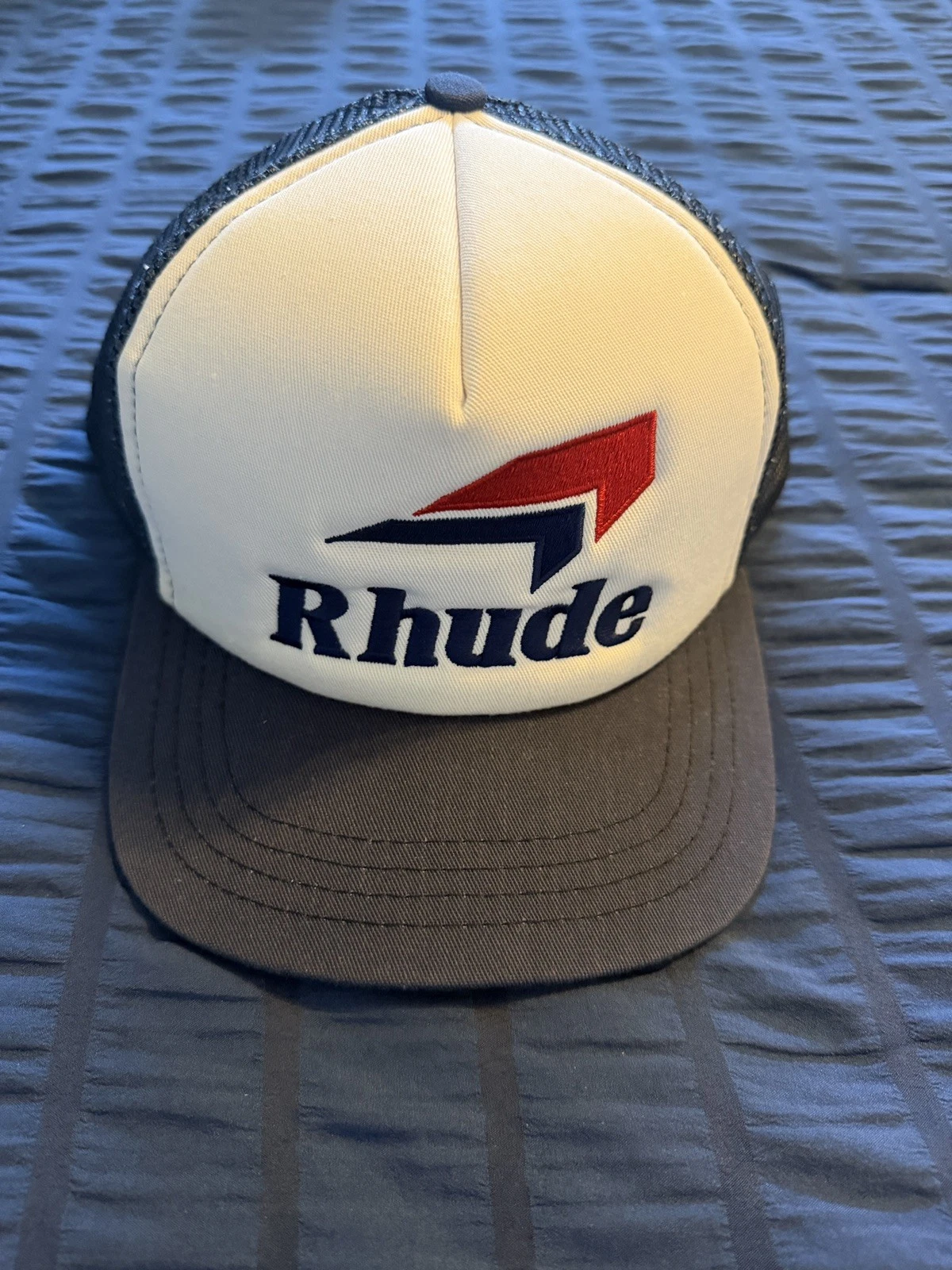 Rhude Speedmark Hat 'Navy/White' Trucker Hat Cap