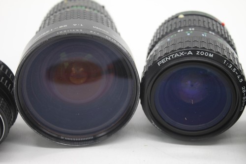 F x5 Vintage Asahi Pentax SMC Lenses Inc. Takumar 28mm 3.5, M 50mm 1.7 etc - Imagen 9 de 13