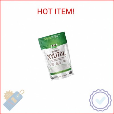 NOW Foods, Organic Xylitol, Pure with No Added Ingredients, Keto-Friendly, Low G