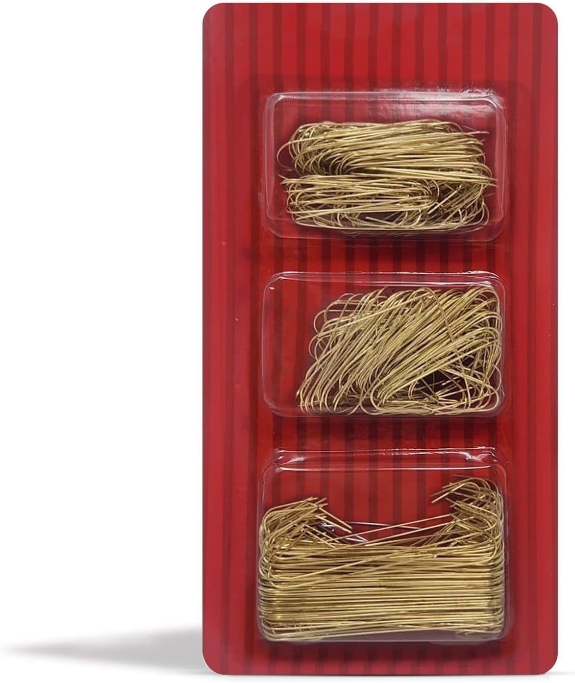 Ornament Hooks – Bexter 300 Pack Gold Metal Wire Hooks for Christmas Tree Deco