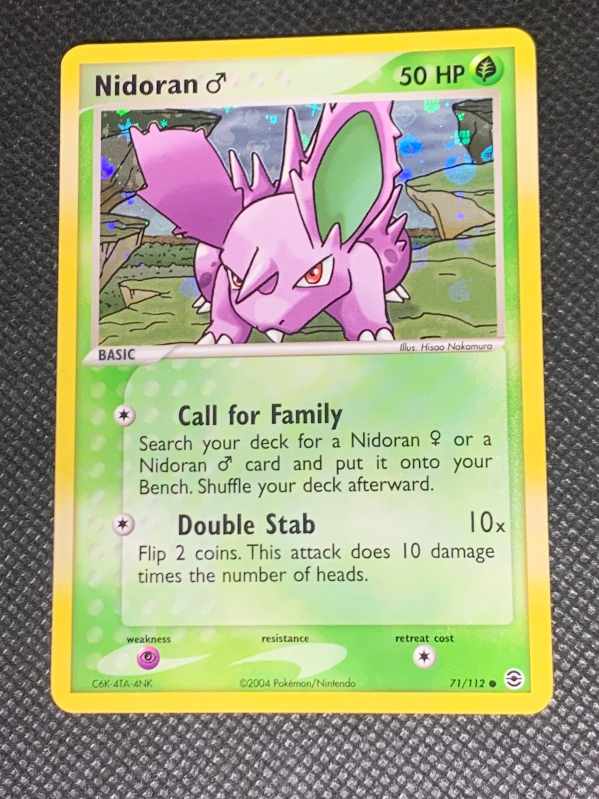 Nidoran 71/112 Reverse Holo - ex FireRed LeafGreen Pokemon Card - NM