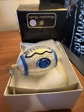 VTG * Christopher RADKO * Penn State LIONS * Glass Football ORNAMENT * w/Tag