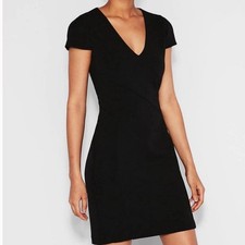 Express Tulip Sleeve Wrap Dress Black, size small