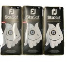 Fj FootJoy StaSof Men's Golf Gloves 3 Right Hand Gloves Xlarge Pearl