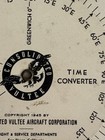 1945 DF QDM Consolidated Vultee Aircraft Time Converter Navigation Wheel 5.75” — photo 4