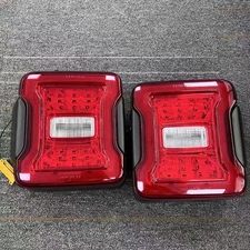 2PCS LED Tail Lights Rear Brake Turn Lamp For 2018-2024 Jeep Wrangler JL