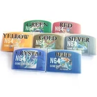 Red Yellow Gold Silver Crystal Blue Game For Nintendo 64 console US Version