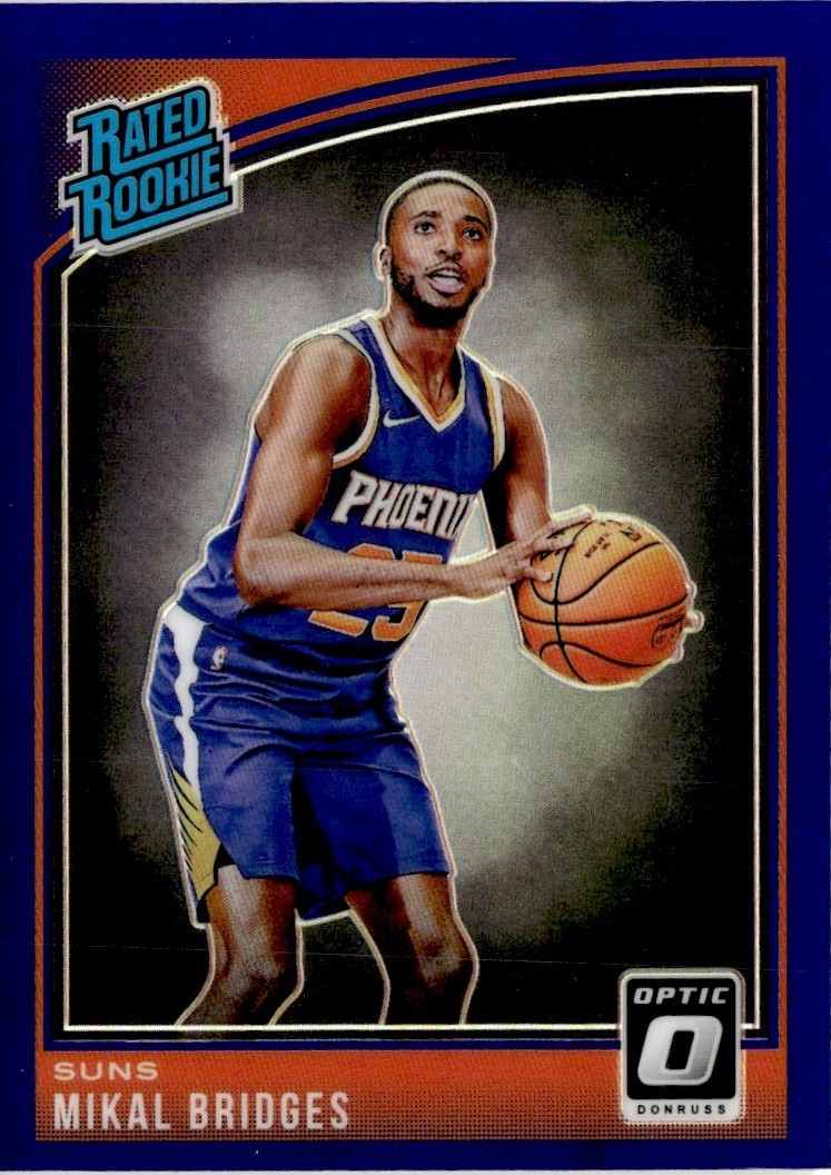 2018-19 Donruss Optic Rated Rookie Purple Mikal Bridges #200