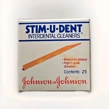 Vintage Stim-U-Dent Interdental Plaque Cleaners By Johnson Johnson