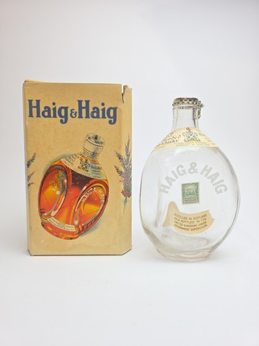 Vintage Haig & Haig "Pinch" Finest Blended Scots Whiskey 3-Sided Bottle  In Box