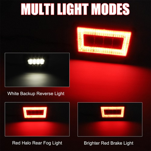 Tercera luz de freno trasera LED de humo luz antiniebla trasera de respaldo para Subaru WRX STI Impreza - Imagen 3 de 10