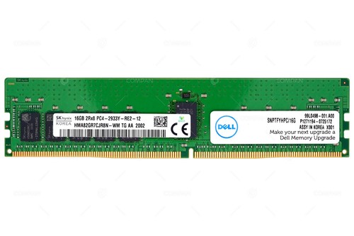 SNPTFYHPC-16G DELL DDR4 16GB 2RX8 PC4-23400 2933MHZ RDIMM FOR POWEREDGE R640 XL - Photo 2/7