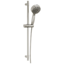 Delta 7-Setting Slide Bar Hand Shower Lumicoat Stainless-Certified Refurbished