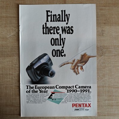 Pentax Zoom 105 Super 1990 Vintage Werbung Anzeige Werbeanzeige Ads Advertise Ad