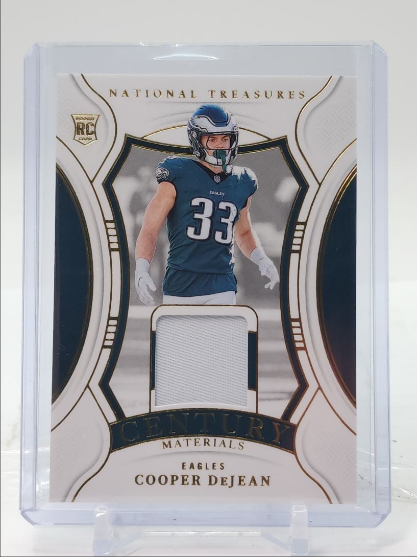 COOPER DEJEAN 2024 NATIONAL TREASURES CENTURY ROOKIE PATCH GOLD A RC /49 Q5508