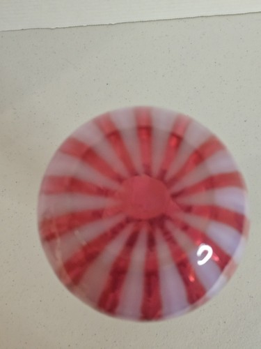 Jarra de vidrio Fenton Art vintage arándano opalescente óptica acanalada con tapón - Imagen 8 de 16