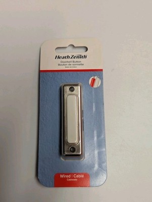 Globe Heath Zenith Satin Nickel Lighted Doorbell Button 18000222 Heath Zenith