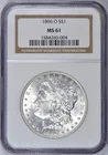 1896-O MORGAN SILVER DOLLAR NGC MS61 TOUGH DATE