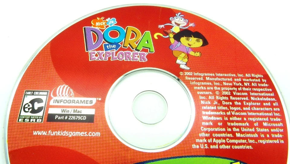 Nick Jr 2002 Dora The Explorer Backpack Adventure PC CD-ROM Computer Disc Only - Image 2 of 4